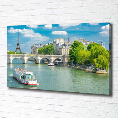 Seine Paris - Wrapped Canvas Print