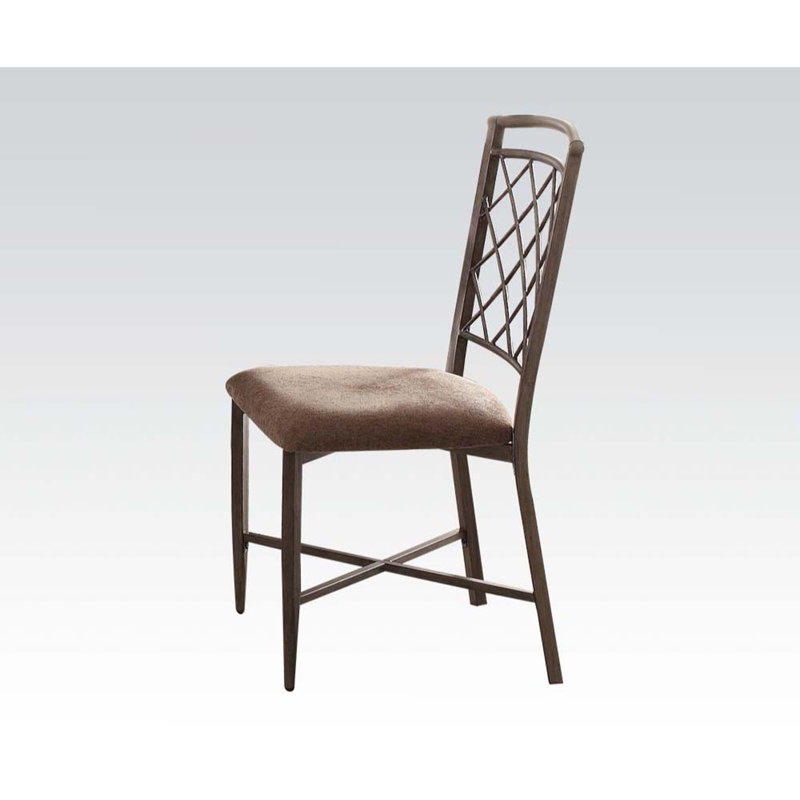 Chaise d'appoint Laroi, siège rembourré (2 pièces)