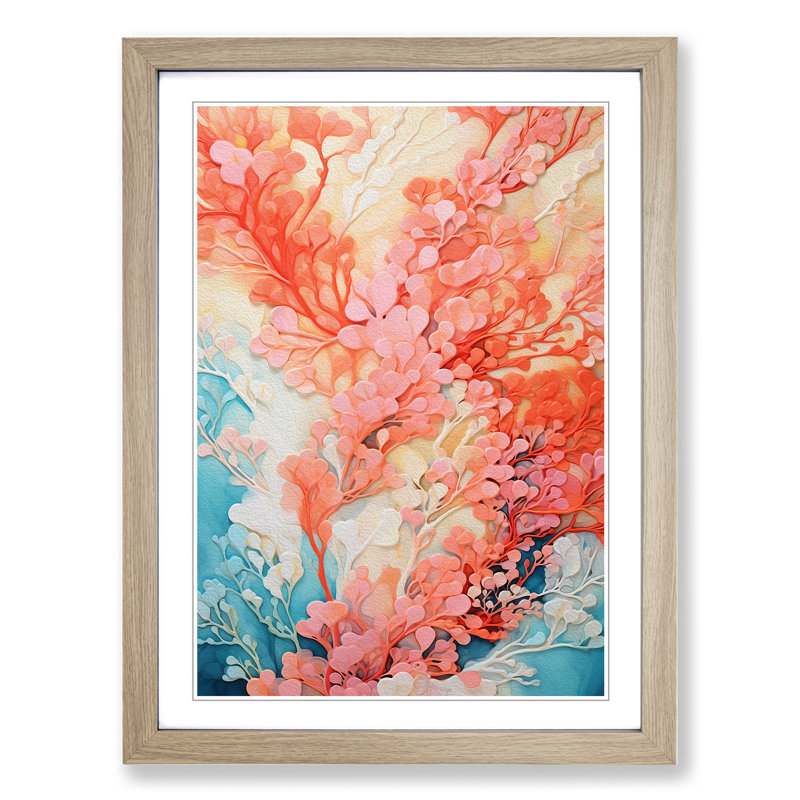 Single Picture Frame Print on Wood, Oak Framed, 46cm H x 34cm W