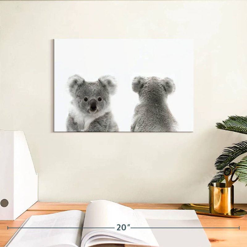 Brampt Koala Front And Back Portrait, 8" H x 12" W