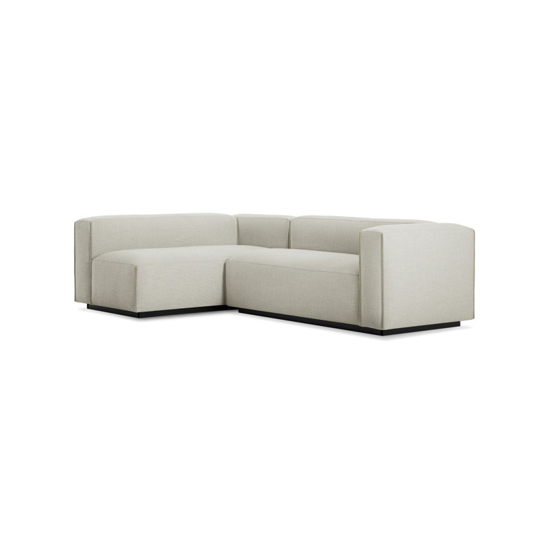 Cleon Modular Sectional, Maharam Mode in Clavicle 100% Polyester, Left Hand Facing