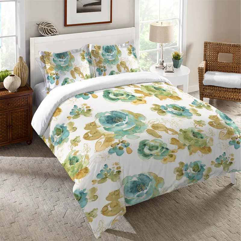 Housse de couette Teal, Housse de couette pour lit simple