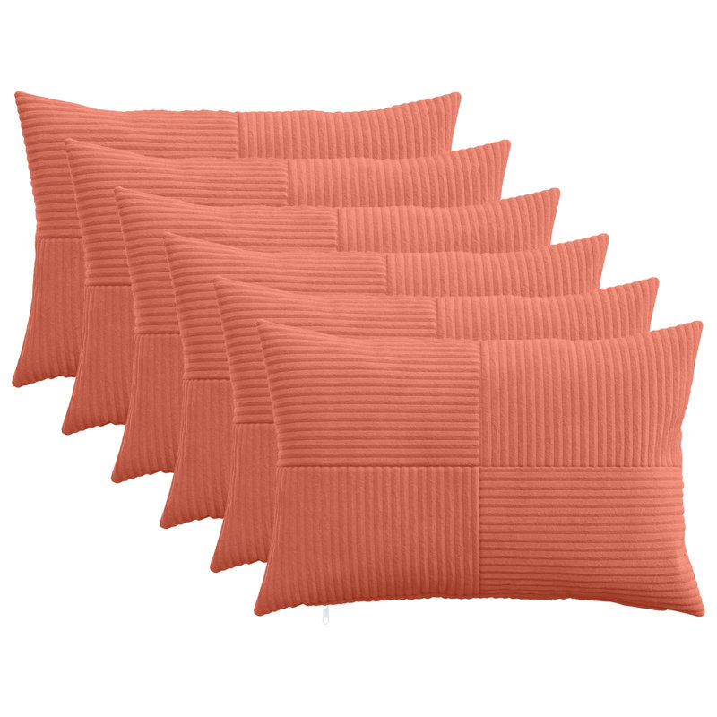 Cushion Cover, Rectangle 40cm H x 60cm W, Red Orange