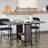 Mobile Folding Table Folding Kitchen Table Extendable Dining Table With 6 Wheels And Storage Rack