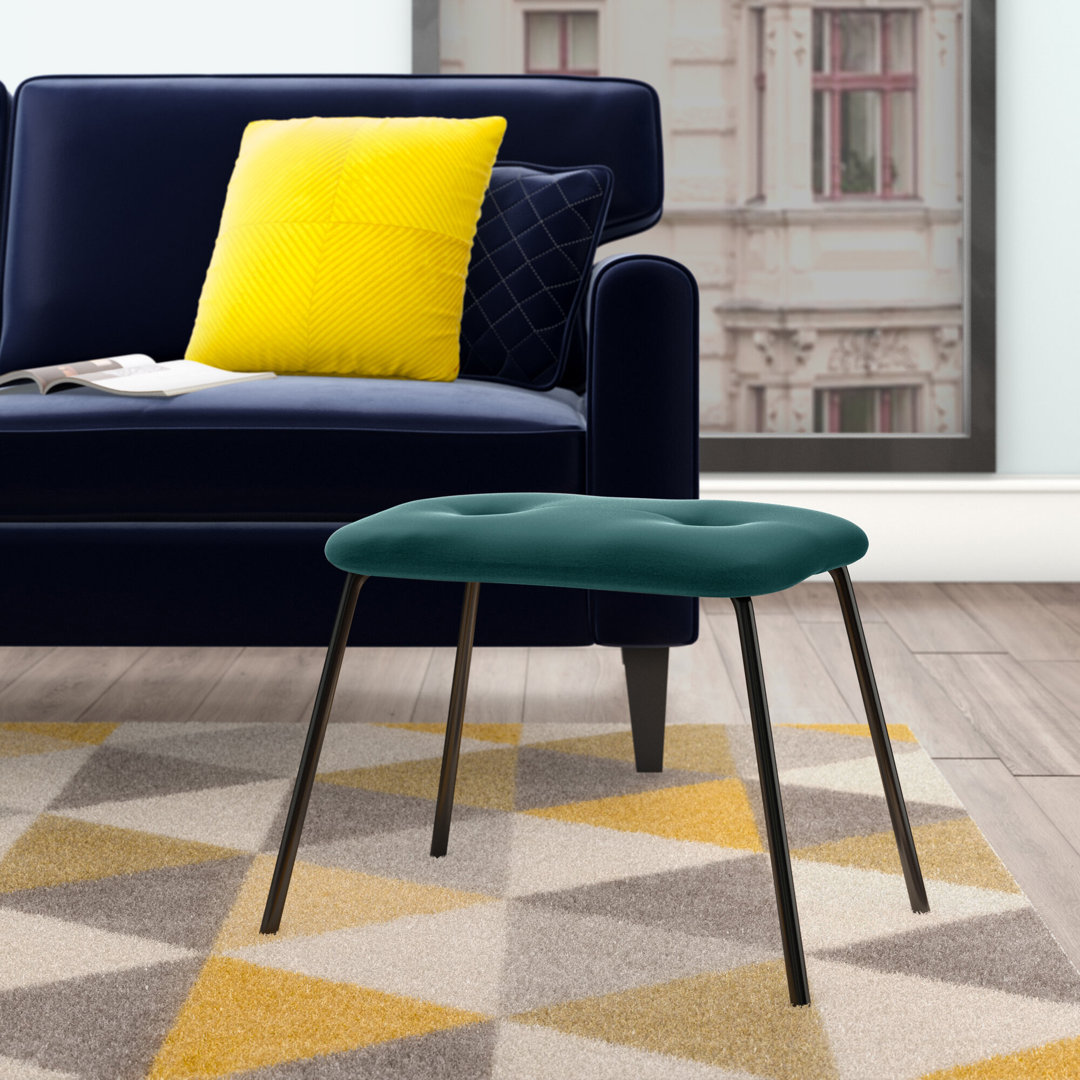 Keira 55Cm Wide Rectangle Footstool Ottoman