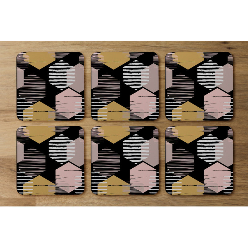 Square 6 Piece Coaster Set
