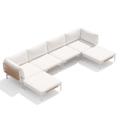 Metal Outdoor Patio Sectional With Cushions