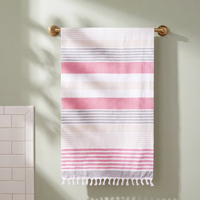 Marlene Coastal Resort 100% Cotton Fouta Beach Towels, Fuschia