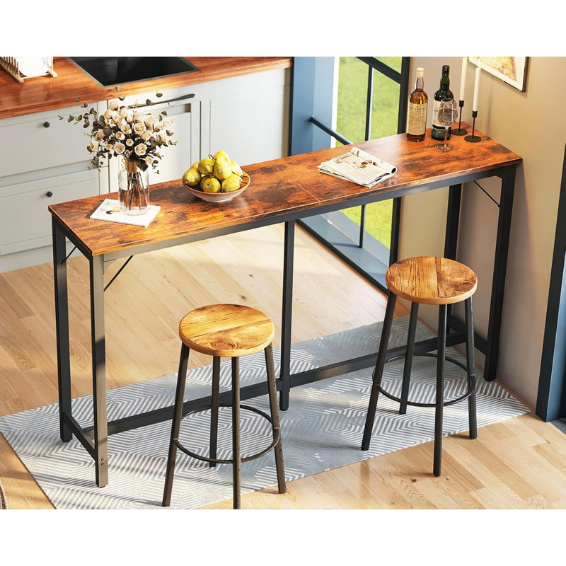 71 Inch Bar Table, Bar Height Pub Table, Counter Height Bar Table,