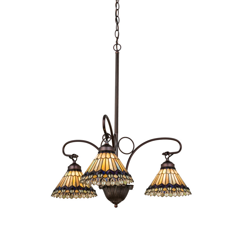 Lustre classique/traditionnel ombré 3 lumières Diane
