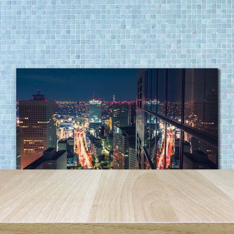 50cm W x 100cm L Glass Peel and Stick Panel