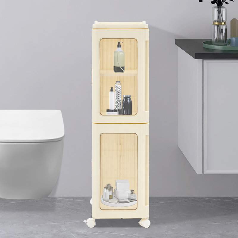 4-Tier Slim Storage Cabinet