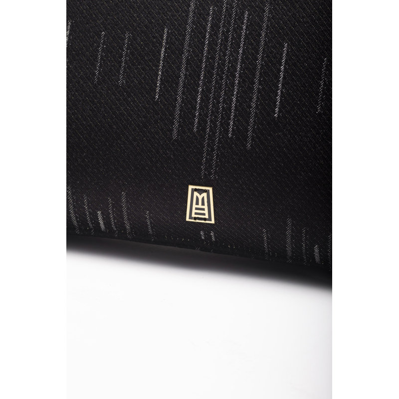 RAÍCES Decorative Throw Pillows Limited-Edition Black Upholstery by ANDEAN, Set of 2, BLACK