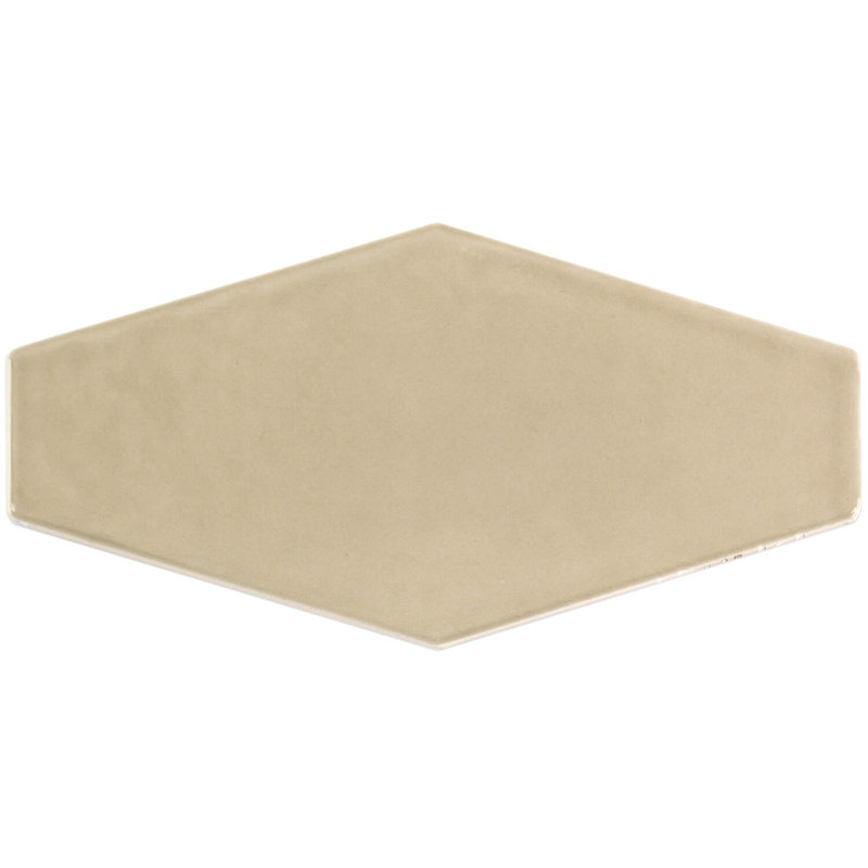 Midland Hexagon 4" x 8" Ceramic Subway Wall Tile (5.38 sq. ft. / box), Fawn