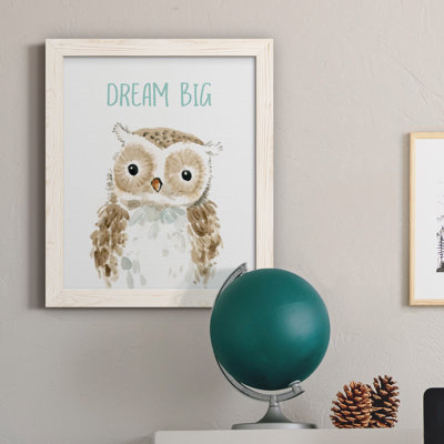 Dream Big Owl - Picture Frame Painting on Canvas