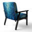 Chaise d'appoint rembourrée Azure Symphony III