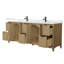 Palmilla 84" Freestanding Double Bathroom Vanity with Cultured Marble Top-909761496-955220818-955220819