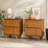 Modern Detailed 2-Drawer Solid Wood Nightstand, Set Of 2-1180956140
