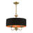 3 Light Antique Brass Pendant Chandelier-977928234