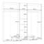5 Door Manufactured Wood Wardrobe