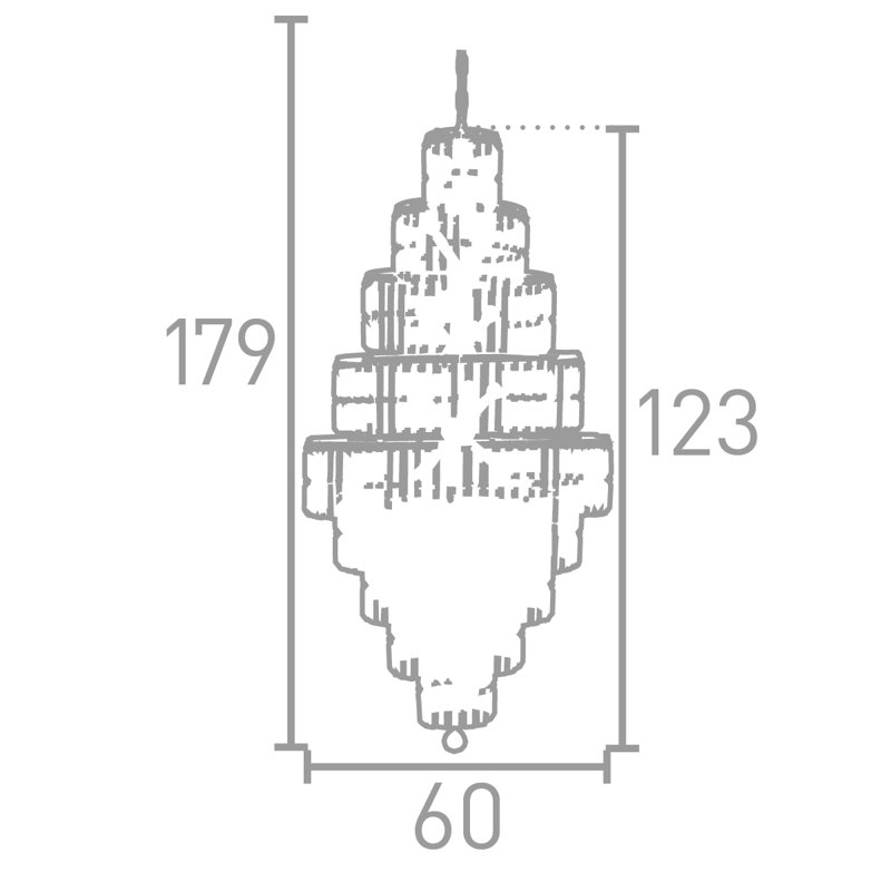 13 - Light Crystal Chandelier