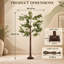 Lampe sur pied à branches artificielles à DEL 35 pouces avec tronc brun pour une ambiance de salon confortable