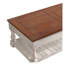 Table basse rustique à plateau relevable avec rangement caché et tablette inférieure-2066446926