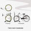 Bike Rack Vertical & Horizontal Bike Stand Black