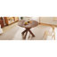 Table de salle à manger ronde de style campagne moderne, cerisier