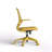 Ergonomic Color Office Chair 350lbs, Home Office, Mesh Back, Integrated Molded Foam, Comfortable Sitting, Flipping Armrest, Fireproof, Rotating, Lifting Multifunctional Chair (Yellow)