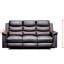 Housse inclinable extensible, fauteuil inclinable noir à 5 places avec console centrale et deux porte-gobelets, housses de conception fiables pour la console, fabrication