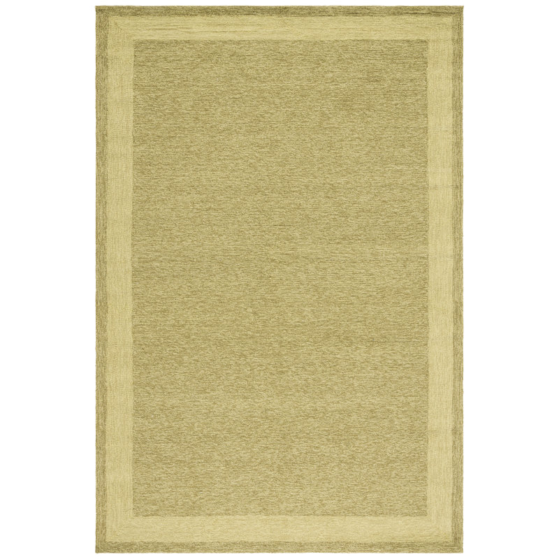 Taran Easy Care Hand Hooked Performance Solid Color Rug, Rectangle 6' x 9'