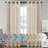 Hywell Soft Linen Plaid Semi-Sheer Grommet Curtain Panels-429486285-429486273