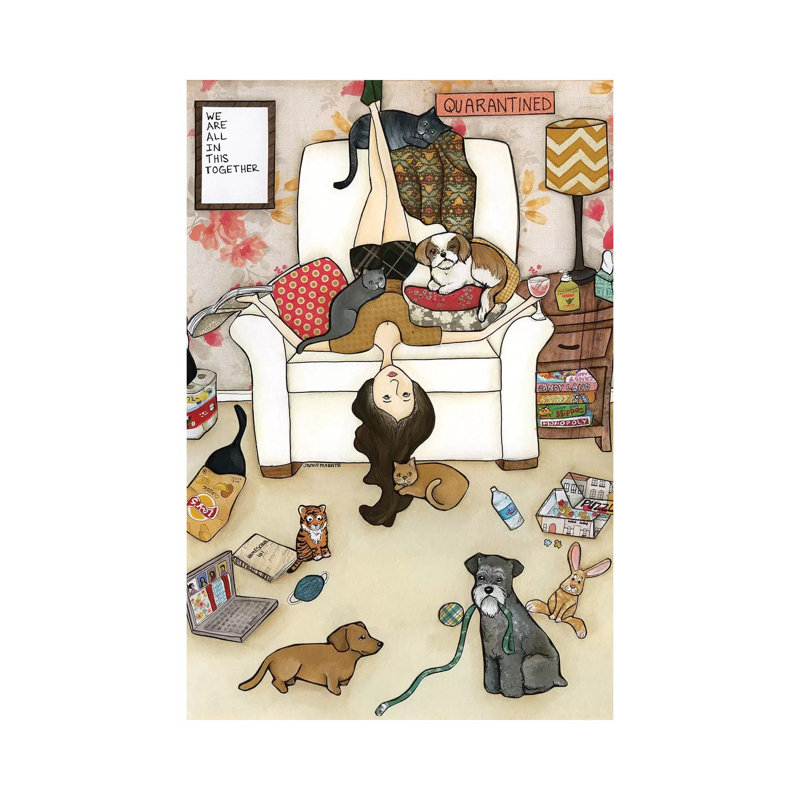 Quarantined by Jamie Morath - Painting on Canvas, Wrapped Canvas, 101.6 cm H x 66.04 cm W x 1.91 cm D