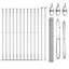 Vidaxl Fence With Posts PVC-Coated Steel-116797854-116797848