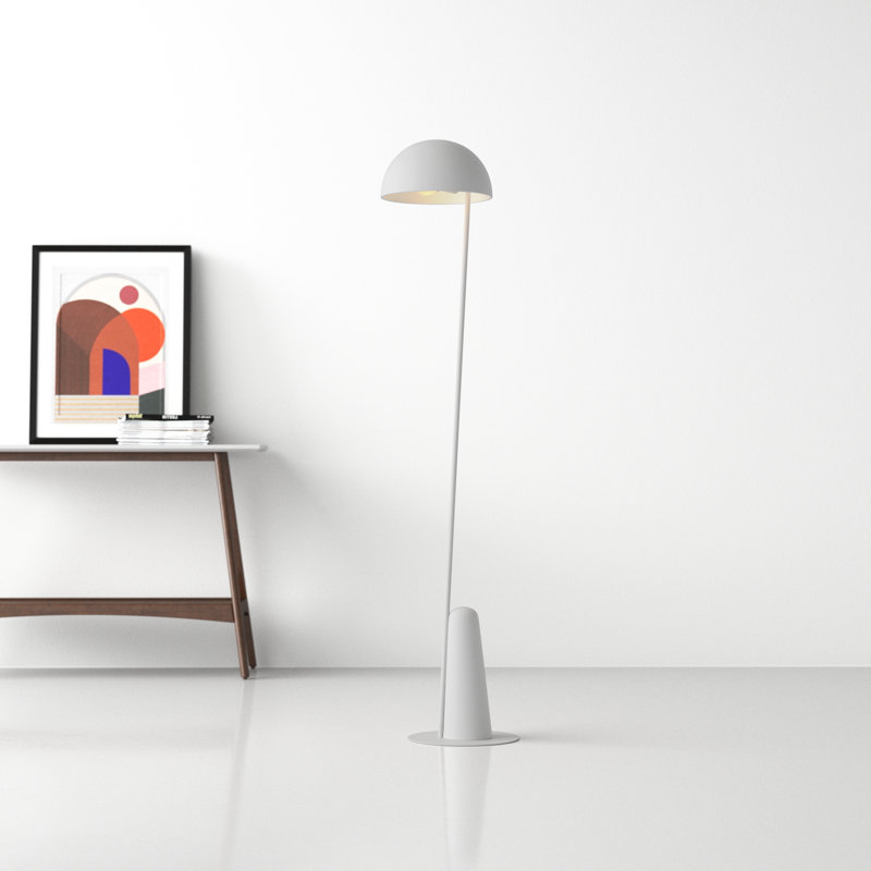 Iyanna 58.58'' Traditional Floor Lamp, Gray