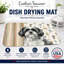 Tapis de séchage noir et blanc Shih Tzu-128909972
