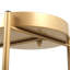 Support pour plante pliable polyvalent en métal, 2 avec abat-jour doré, pour espaces intérieurs et extérieurs Finition moderne du support, utilisation de l'espace pliable,