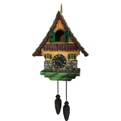 Amontae 14 in. H x 7 in. W x 7 in. D Hanging Birdhouse