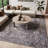 Lyiah Oriental Machine Washable Polyester Area Rug in Gray-155472647