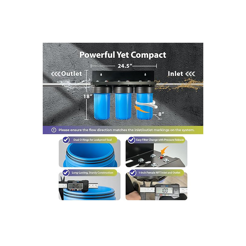 Système de filtration d'eau iSpring Ultimate Protection