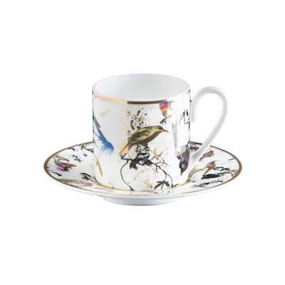 GARDEN'S BIRDS Bone China Coffee Cup