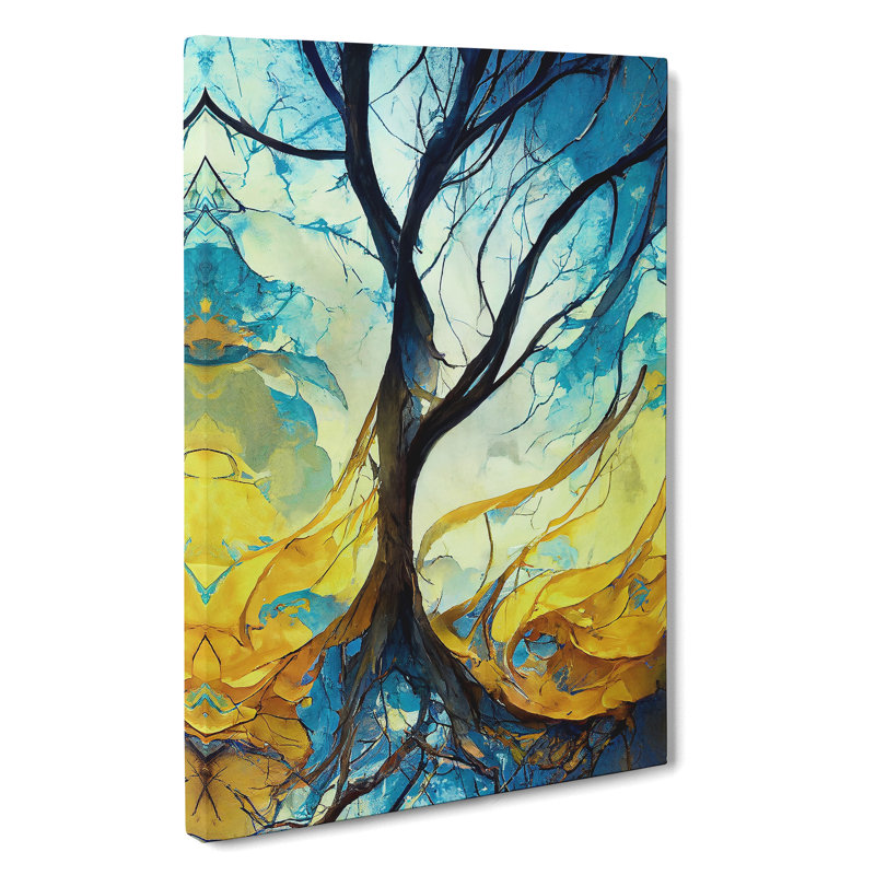Abstract Tree No.2 - Wrapped Canvas Print, 76cm H x 50cm W x 3cm D