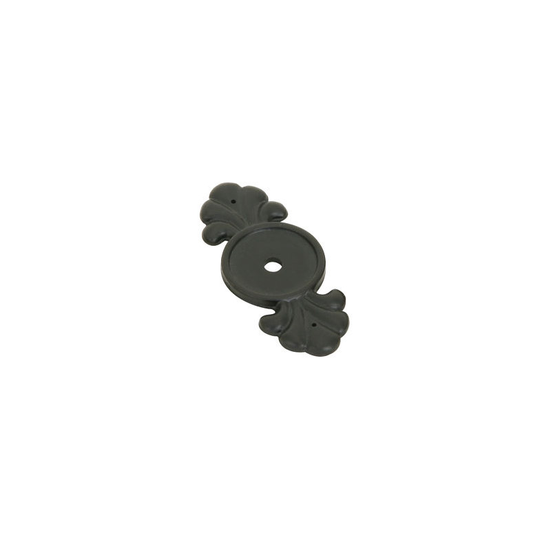 Plaque arrière pour bouton Emtek Tuscany Bronze, Bronze plat noir