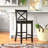 Fairbairn X Back Stool with Sold Wood Frame-1145473653-1126647768