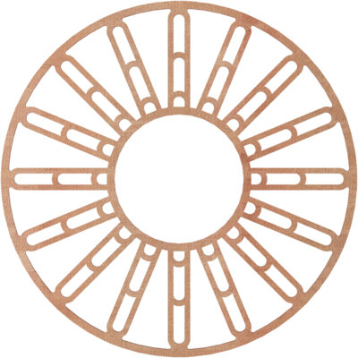 Médaillon de plafond en bois Hale