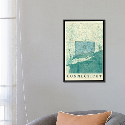 " Connecticut Map " by Hubert Roguski
