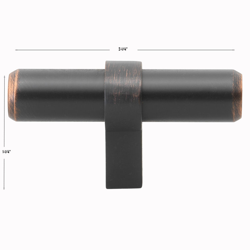 2 1/4" Length Bar Knob, Oil Rubbed Bronze