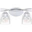 Junice 2-Light Polished Chrome Bath Light