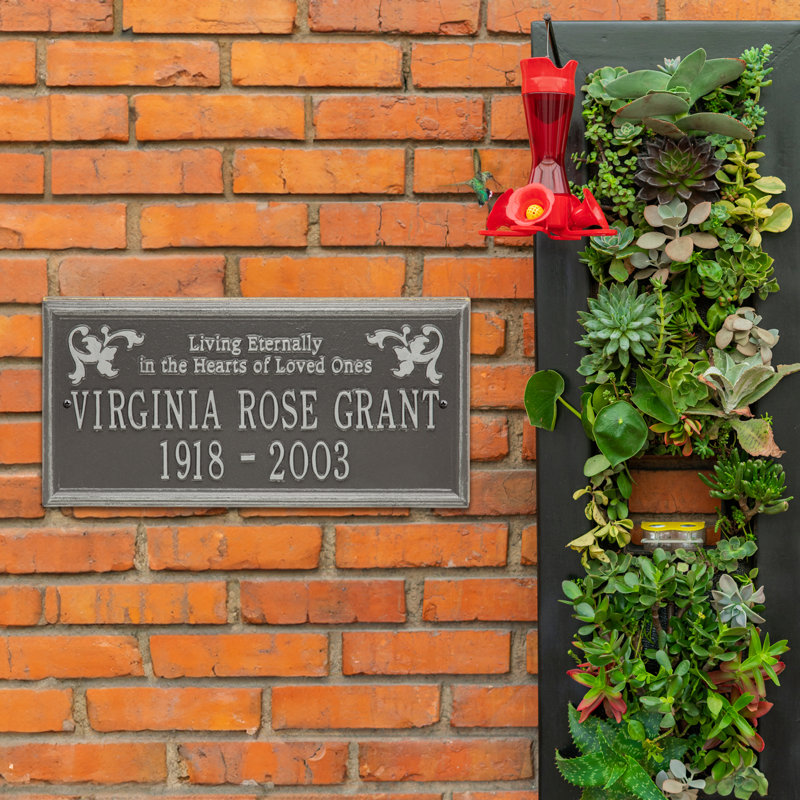 Wilmington 'Living Eternally' Memorial Plaque, Yes, Pewter/Silver